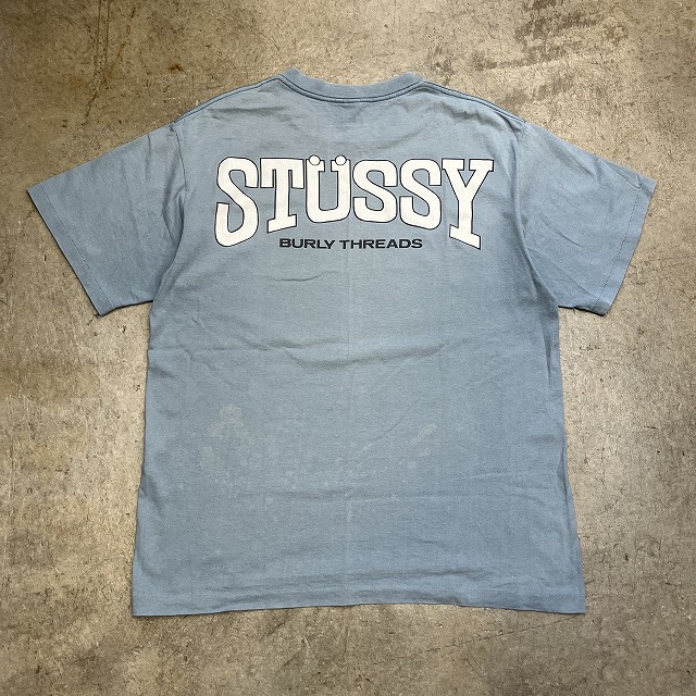 STUSSY ''BURLY THREADS'' ~1990'S OLD XL｜SAFARI サファリ