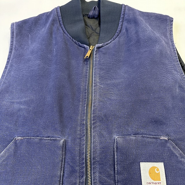 CARHARTT DUCK VEST 「USA製、ネイビー、腰ゴム」｜SAFARI サファリ