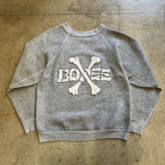 POWELL PERALTA BONES SWEAT SHIRT 1986 GRAY｜SAFARI サファリ 