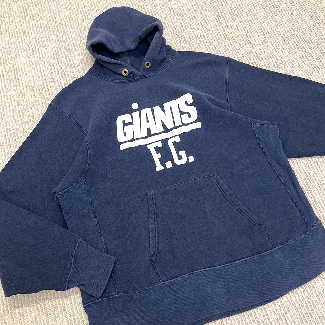 CHAMPION REVERSE WEAVE PARKA 80S 「GIANTS F.C、ネイビー×ホワイト