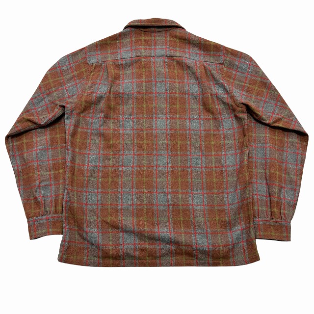 MAC PHERGUS WOOL CHECK SHIRT 60S 「赤×グレー×黄緑、サイズM
