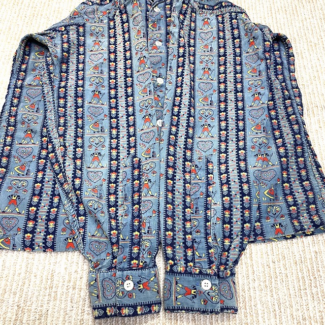 SKIPPER PRINT CORDS SHIRT 50S 「サイズS」｜SAFARI サファリ｜高円寺