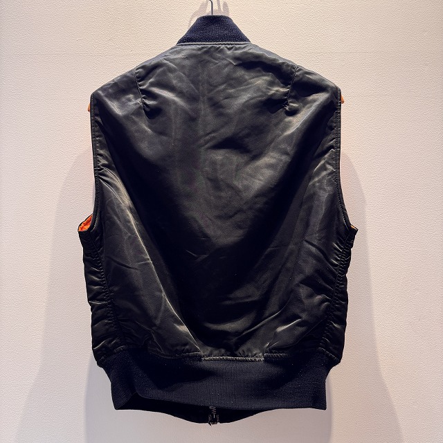 US CURRENT ISSUE MA-1 VEST 「BLACK、USA製、SIZE M」｜SAFARI
