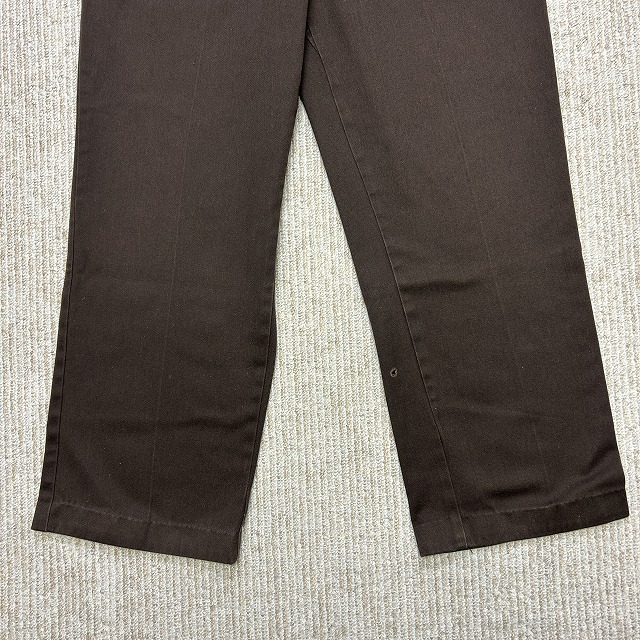 DICKIES COTTON PANT 80S 「USA製、ブラウン、チビタグ、アルミジップ