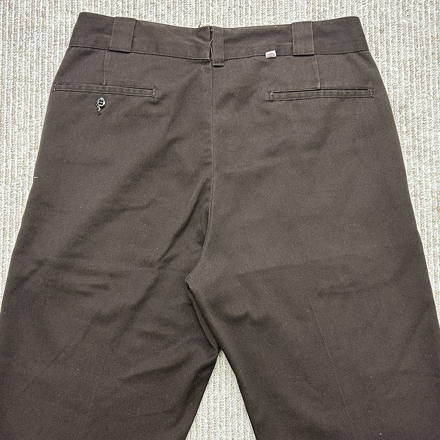 DICKIES COTTON PANT 80S 「USA製、ブラウン、チビタグ、アルミジップ