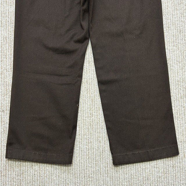 DICKIES COTTON PANT 80S 「USA製、ブラウン、チビタグ、アルミジップ