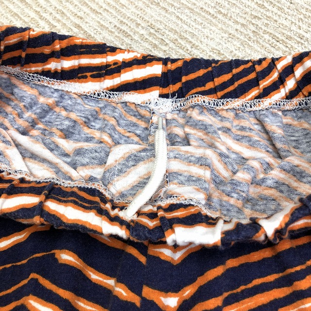 ZUBAZ EASY PANT 「オレンジ×ブラック、パキスタン製、ゼブラ、L