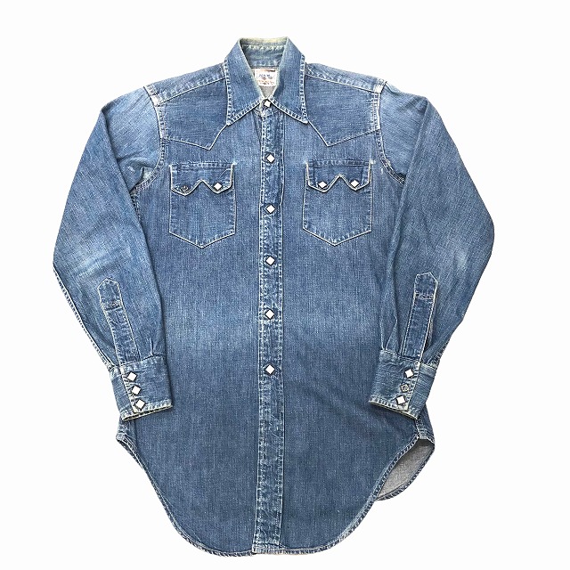 50's Levi's DENIM WESTERN SHIRT ショートホーン 格安SALEスタート