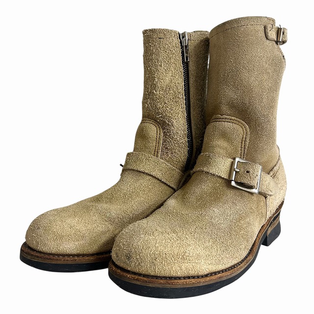 RED WING SUEDE ENGINEER BOOT 「サイドジップカスタム、PT91、サイズ