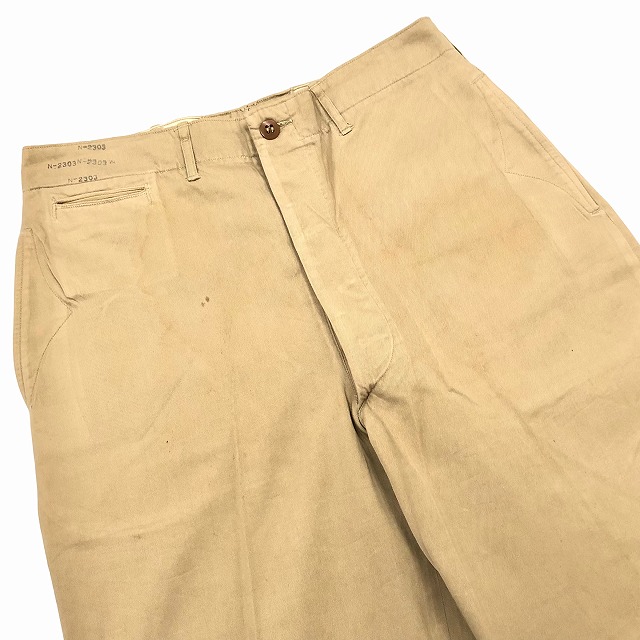 US MARINE CORPS CHINO PANT 40S 「裏地ステンシル、実寸W31 L32