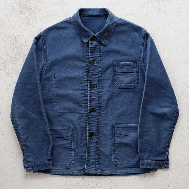 50s LE MONT ST MICHEL BLUE MOLESKIN JACKET｜SAFARI サファリ ...