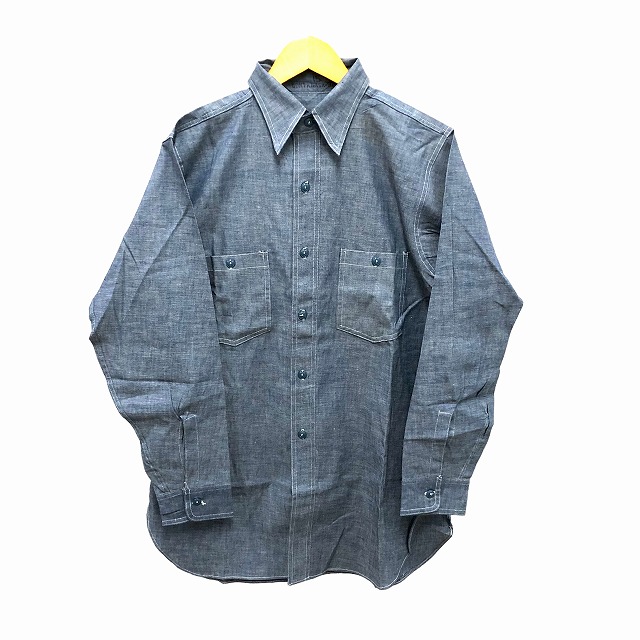 US NAVY CHAMBRAY SHIRT 40Ｓ 「デッドストック」｜SAFARI サファリ