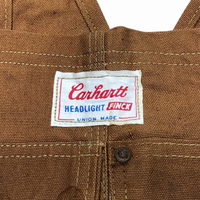 CARHART×HEAD LIGHT×FINCK DUCK OVERALL 60S 「トリプルネーム