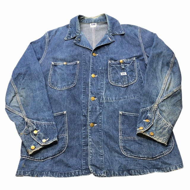 50s ビンテージ Lee 91-J デニム カバーオール ロングLボタン 50s ビンテージ Lee 91-J デニム カバーオール ロングLボタン