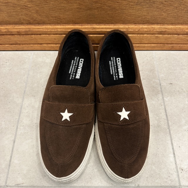 CONVERSE ADDICT ONE STAR LOAFER 「BROWN、SUEDE、SIZE 9 1/2
