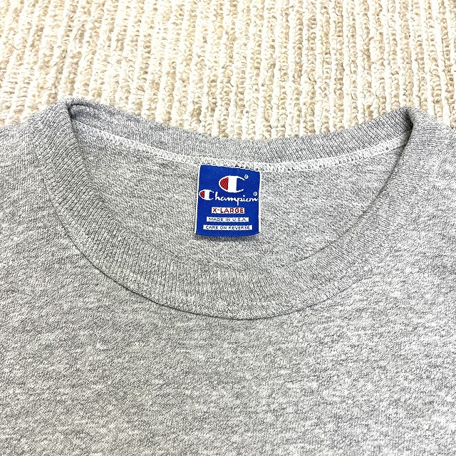 CHAMPION ATHLETIC TEE 80S 「青刺繍タグ、染み込み、CONCORD ACADEMY