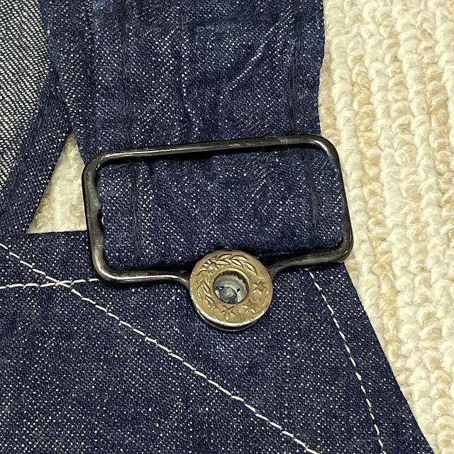 1940'S VINTAGE DENIM OVERALL WWⅡ 「大戦モデル、月桂樹ボタン