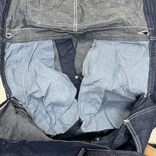 1940'S VINTAGE DENIM OVERALL WWⅡ 「大戦モデル、月桂樹ボタン