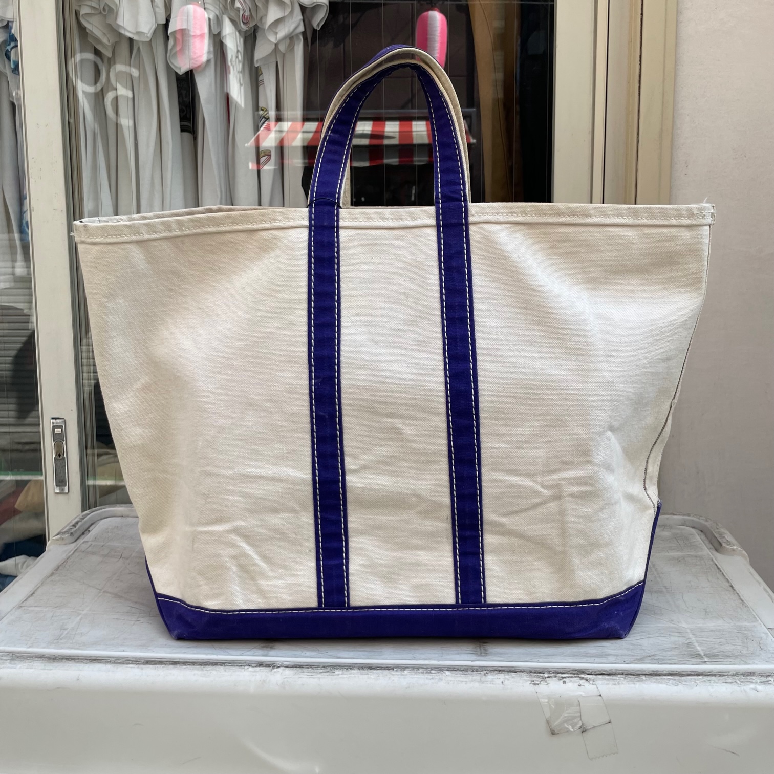 LL BEAN CANVAS TOTE 1970'S OLD 筆記体タグ｜SAFARI サファリ｜高円寺 