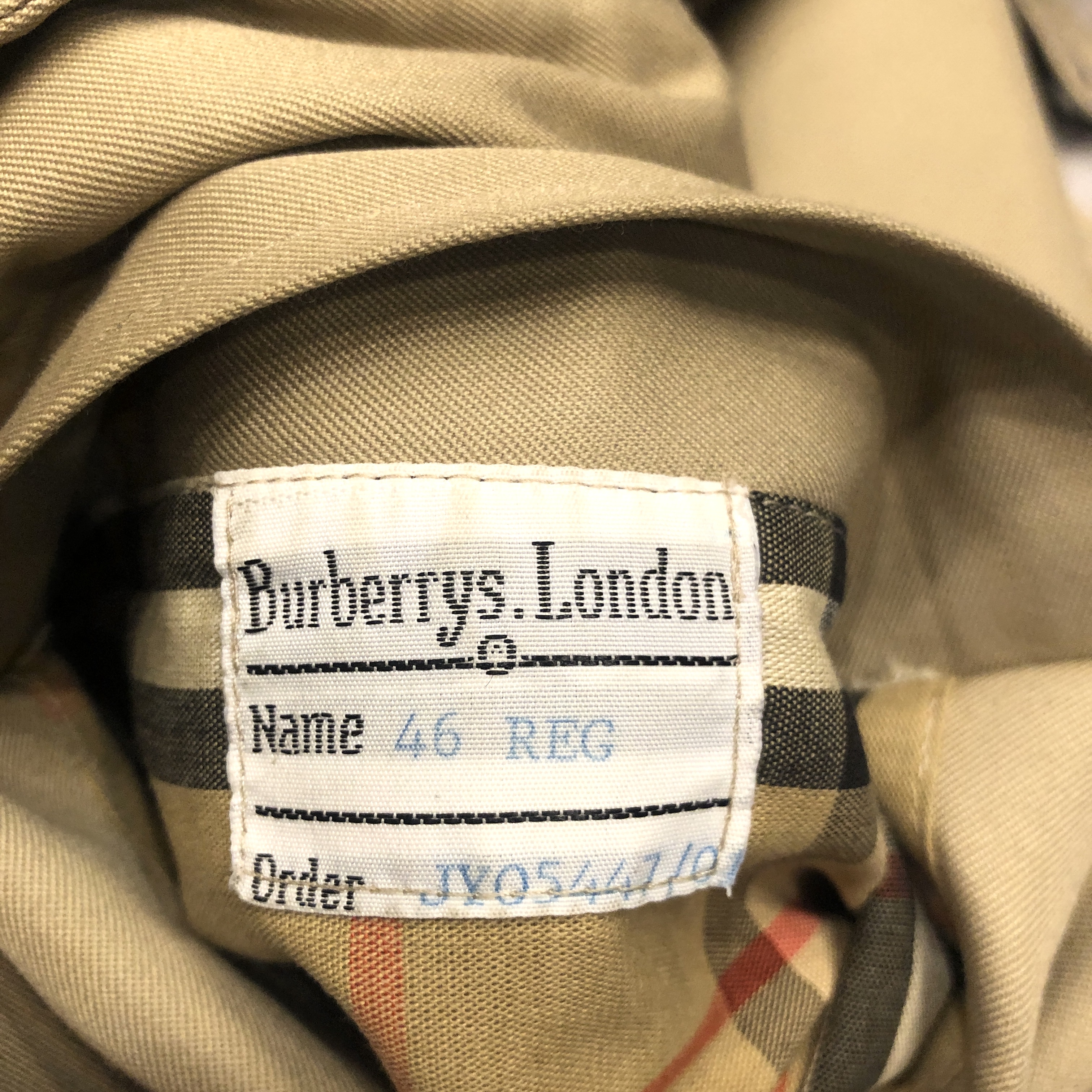 BURBERRY HARRINGTON JACKET 1枚袖 1980's MADE IN ENGLAND