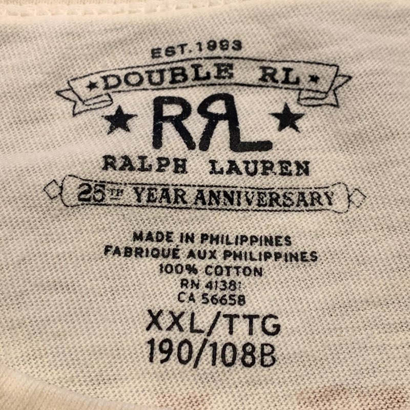 RRL ダブルアールエル　ラルフローレン　25周年記念　アニバーサリーTシャツ季節感オールシーズン
