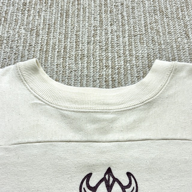 CHAMPION FOOTBALL T-SHIRT 80S 「HOLMEN VIKINGS、ホワイト、サイズL