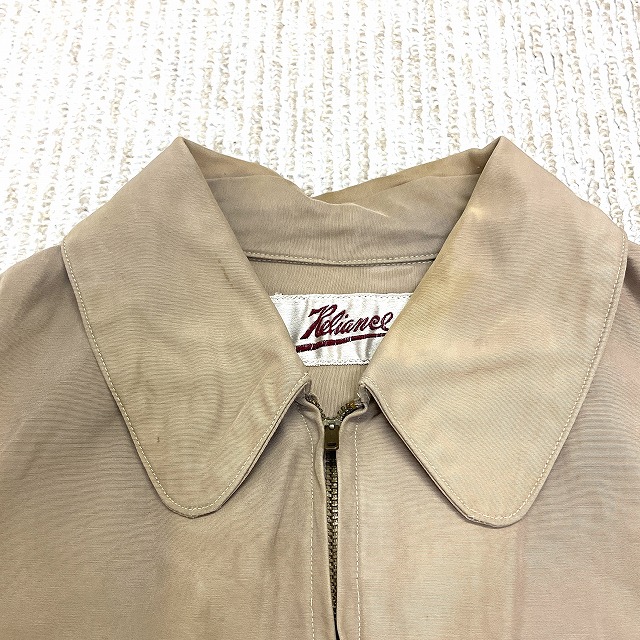 50s 60s PACIFIC TRAIL スタジアムジャケット　ウール　短丈 RELIANCE ZIP UP JACKET 50S 「2ポケット、ショート丈」｜SAFARI