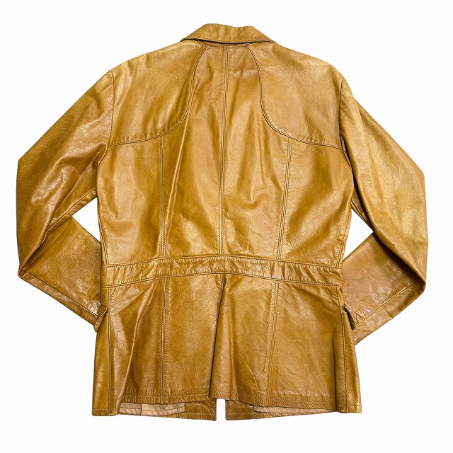 OSHWAHKON CRAFT LEATHER JACKET 70S 「キャメル、サイズ46」｜SAFARI