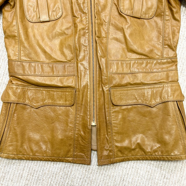 OSHWAHKON CRAFT LEATHER JACKET 70S 「キャメル、サイズ46」｜SAFARI