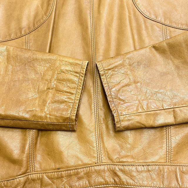OSHWAHKON CRAFT LEATHER JACKET 70S 「キャメル、サイズ46」｜SAFARI