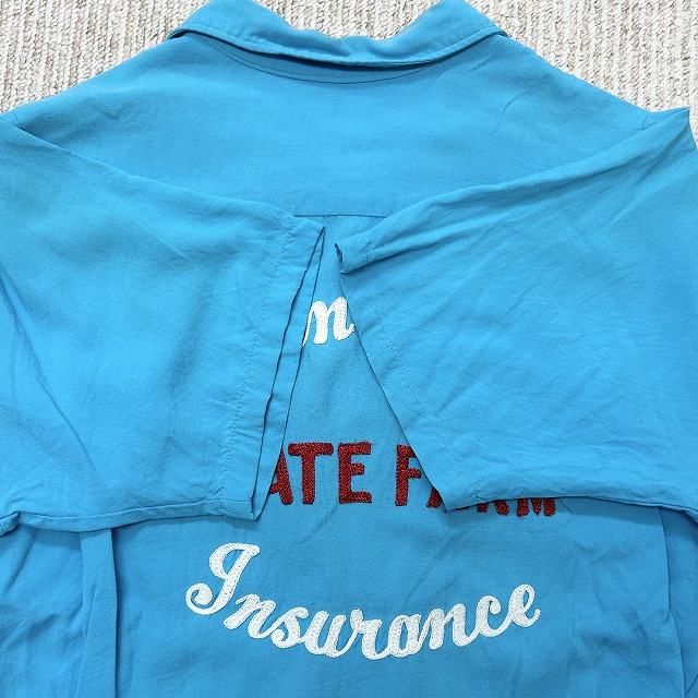 KING LOUIE RAYON BOWLING SHIRT 60S 「サックスブルー、サイズM