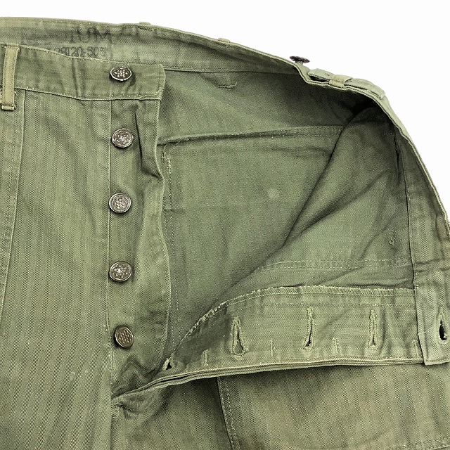 US ARMY HBT BAKER PANT 40S 「13スターボタン、実寸W31 L31」｜SAFARI