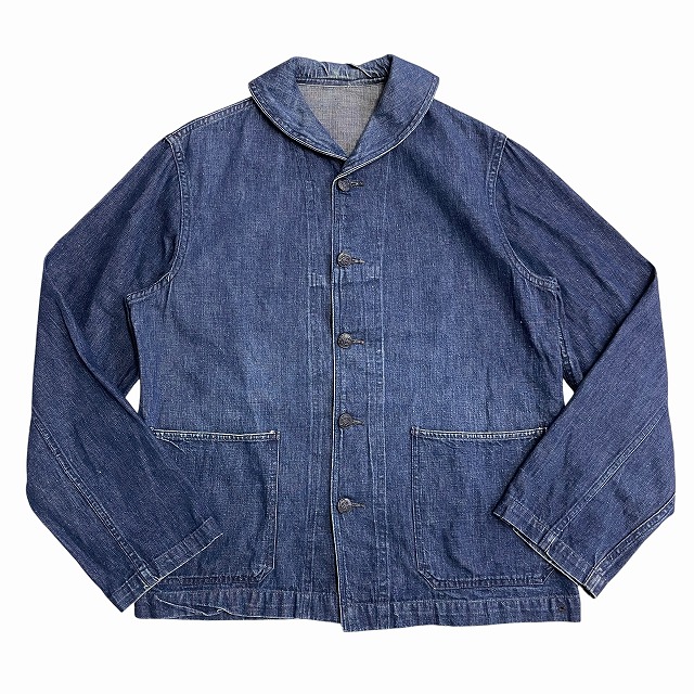 US NAVY DENIM COVERALL 40S 「ショールカラー、チェンジボタン