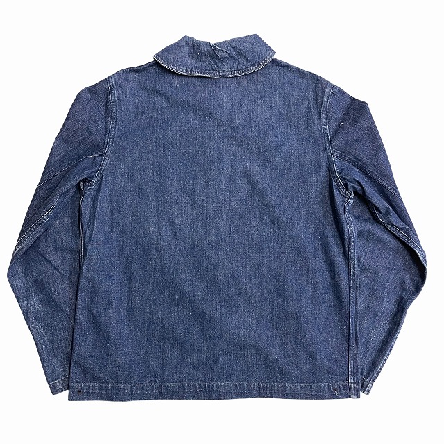 US NAVY DENIM COVERALL 40S 「ショールカラー、チェンジボタン