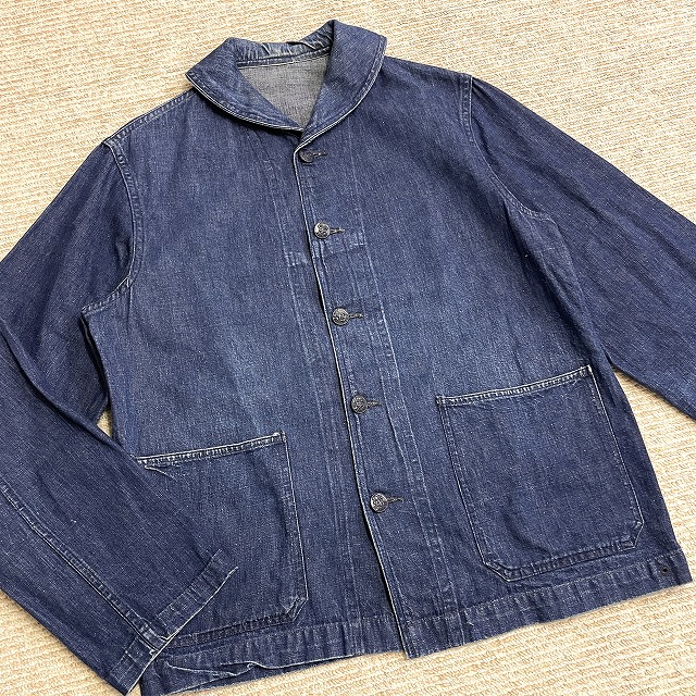 US NAVY DENIM COVERALL 40S 「ショールカラー、チェンジボタン