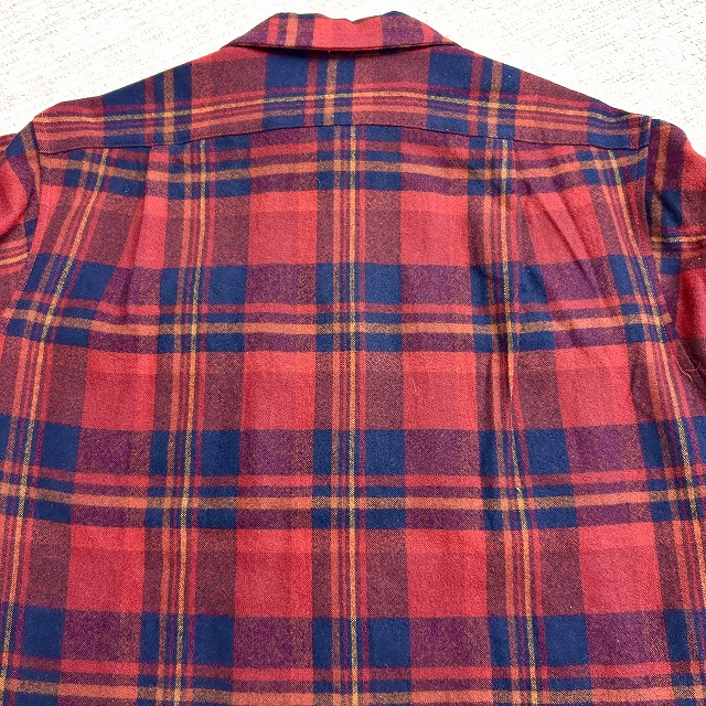 HIRO sun Pendleton 70s USA製シェルパ襟 PENDLETON WOOL SHIRT 70S 「レッド、サイズM」｜SAFARI サファリ