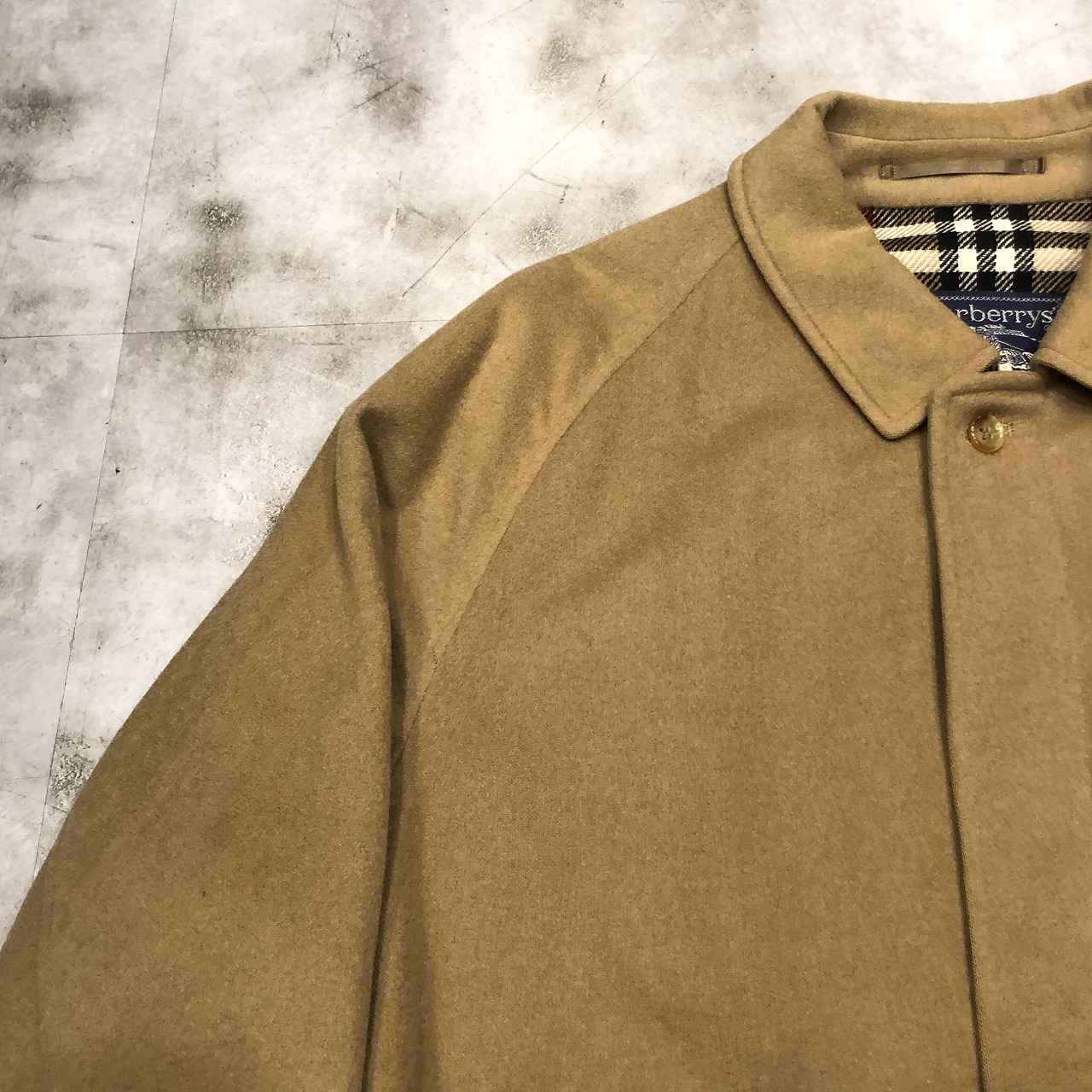 BURBERRYS WOOL ALPACA HARRINGTON JACKET MADE IN ENGLAND 1枚袖