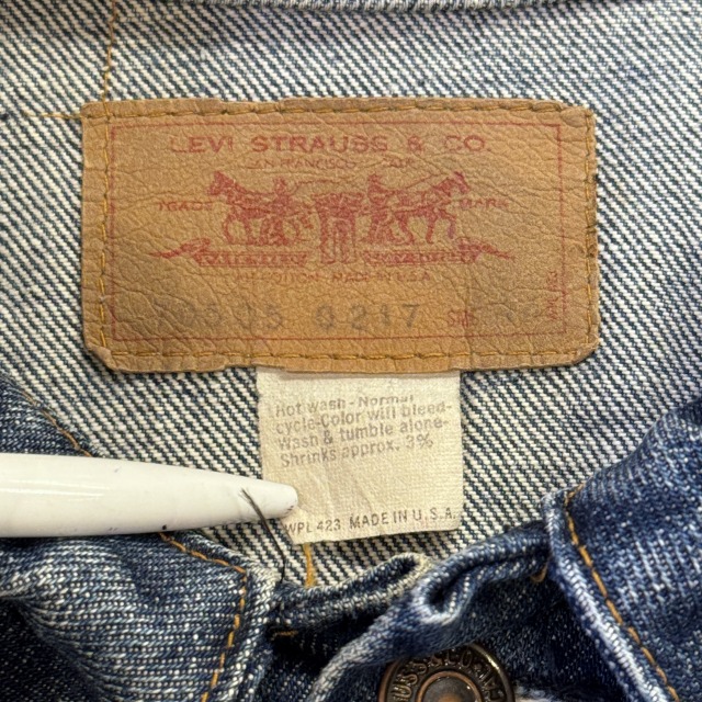 LEVI'S 70505 DENIM JACKET 70-80S 「色残り良好、SIZE 44」｜SAFARI