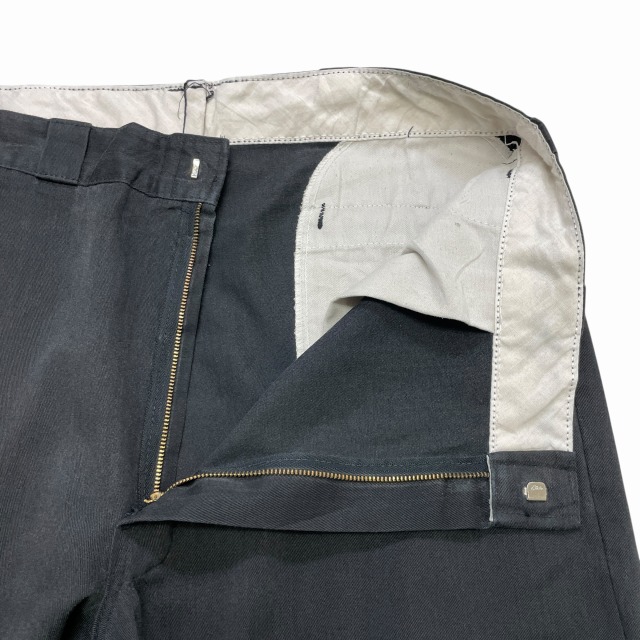 DICKIES COTTON WORK PANT 80S 「チビタグ、ブラック、実寸W37.5