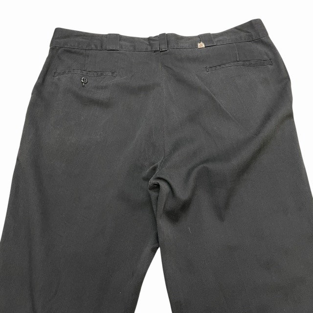 dickies チビタク　ブラック　黒　80s DICKIES COTTON WORK PANT 80S 「チビタグ、ブラック、実寸W37.5