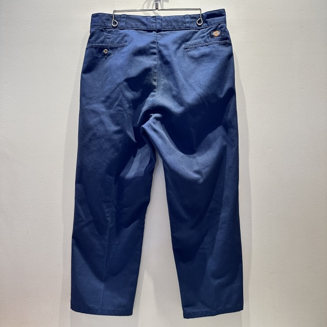 DICKIES 2 TUCK COTTON WORK PANT 90S 「ネイビー、USA製、実寸 W36