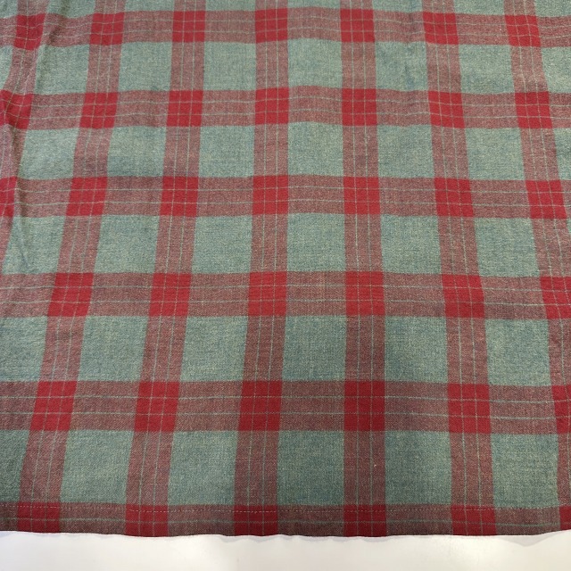 GRANELLA RAYON CHECK SHIRT 70S 「グリーン×レッド、SIZE M」｜SAFARI
