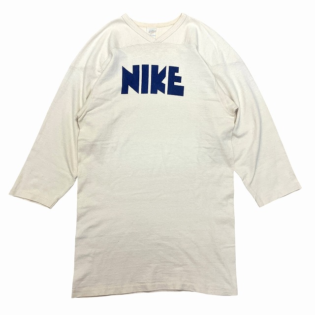 70s nike ロンt NIKE FOOTBALL TEE 70S 「Vネック、ゴツナイキ、染み込みプリント