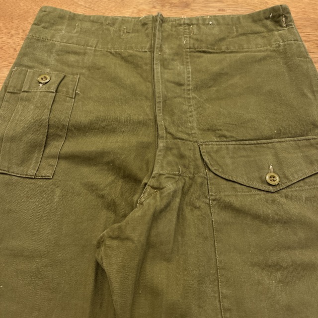 BRITISH ARMY GREEN DENIM COTTON PANT 40'S 「サイズ3」｜SAFARI