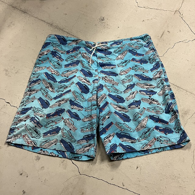 バーバリー サファリジャケット サイズL LIFE'S A BEACH CAR PRINT PANTS 1980'S OLD~ USA｜SAFARI