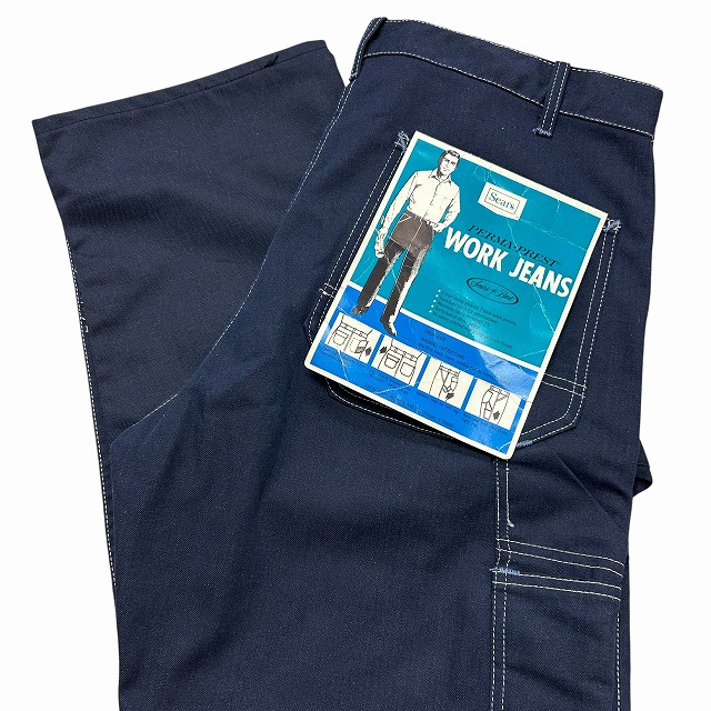 SEARS VATDYED PAINTER PANT 70S 「デッドストック、USA製、実寸W35.5
