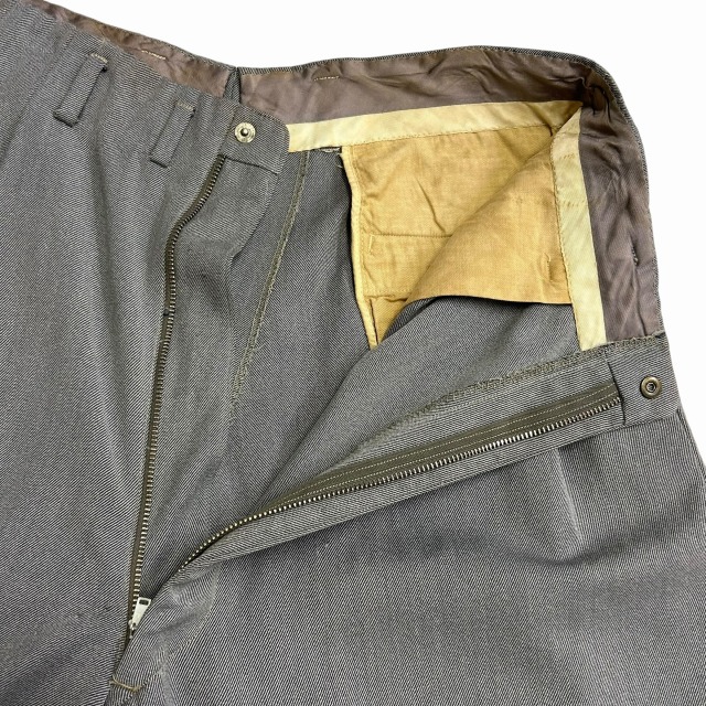 [ゴールデンサイズ]60s vintage slacks グレー usa 50s 1960'S VINTAGE WOOL SLACKS 「グレー、実寸W32 L30.5