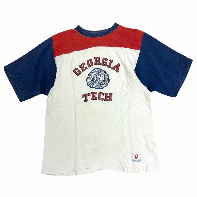 シャツ 70s champion football tee CHAMPION FOOTBALL TEE 70S 「トリコロールカラー、染み込み」｜SAFARI