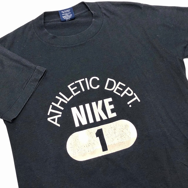 NIKE S/S TEE 80S 「ネイビー、3段プリント、S」｜SAFARI