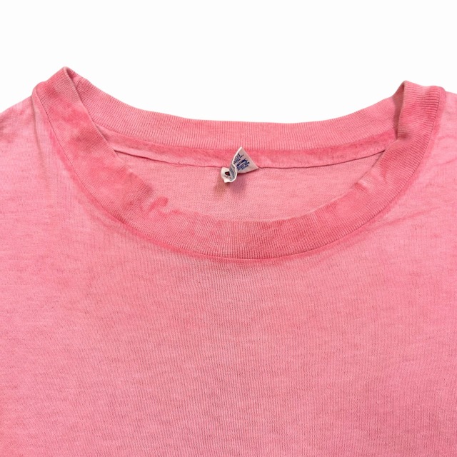 CHAMPION ATHLETIC TEE 80S 「胸ポケット付き、ピンク、XXL